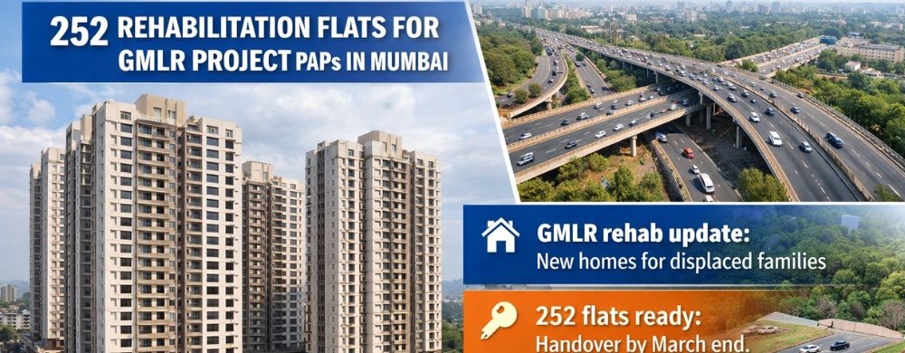 252 Rehabilitation Flats Ready for Goregaon–Mulund Link Road Project Families in Mumbai
