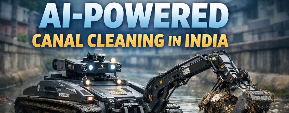 AI-Powered Canal Cleaning Robot Transforms Urban Sanitation in India