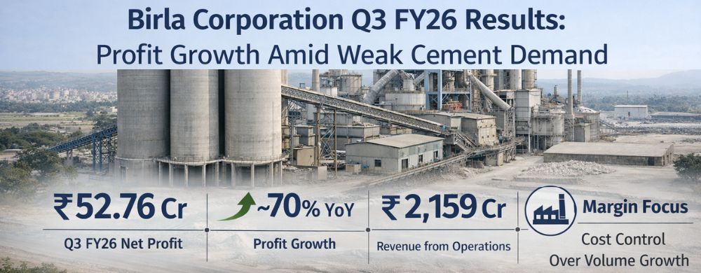 Birla Corporation Q3 FY26: Profit Up, Demand Conditions Remain Mixed