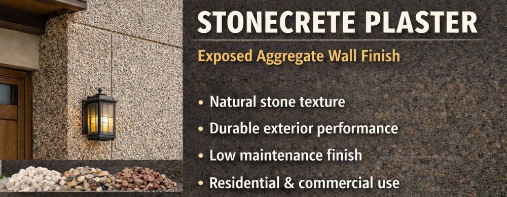 Stonecrete Plaster: A Durable Exposed Aggregate Finish for Modern Buildings
