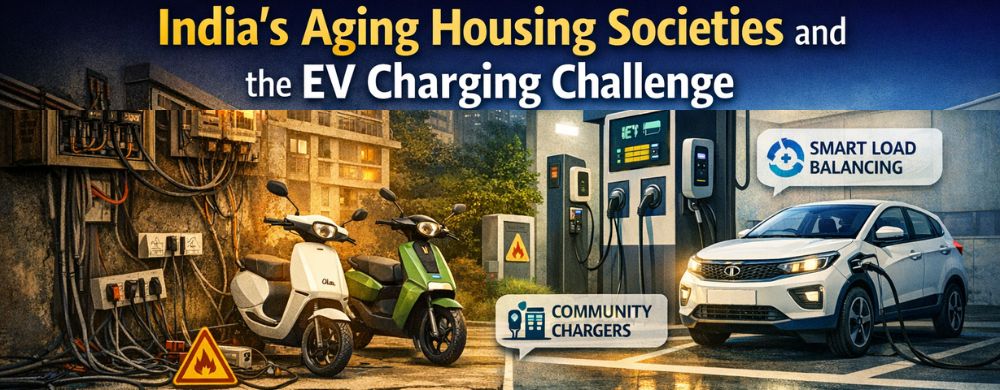 India’s Aging Housing Societies and the EV Charging Challenge