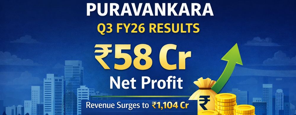 Puravankara Returns to Profit in Q3 FY26 as Revenue Crosses ₹1,100 Crore